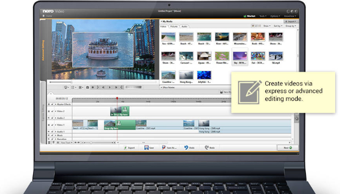 Nero Video - Phần mềm chỉnh sửa video nhẹ cho máy tính cấu hình yếu