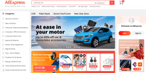 website thương mại điện tử aliexpress