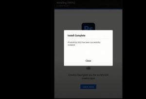 Phần mềm photoshop 2022 đã cài đặt xong