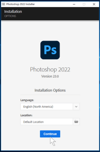 Thiết lập Adobe Photoshop CC 2022