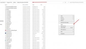 Dẫn tệp tin vào thư mục cài đặt của Photoshop CS6