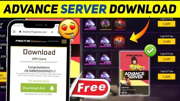 download free fire advance server garena