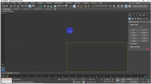 Mở giao diện phần mềm 3DS Max 2022