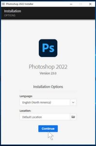 Cài tiếp ứng dụng photoshop 2022