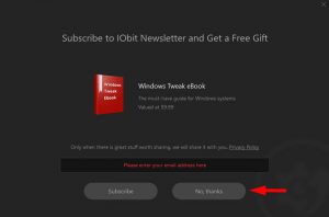 chọn không cài phần mềm khác