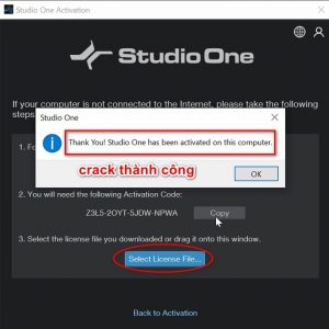 crack studio one vĩnh viễn