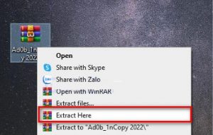 giải nén phần mềm incopy cc