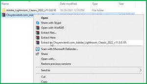 giải nén photoshop lightroom full crack