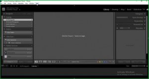 giao diện adobe lightroom full active
