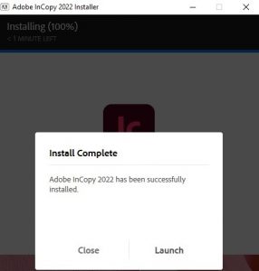 Hoàn thành cài phần mềm incopy cc