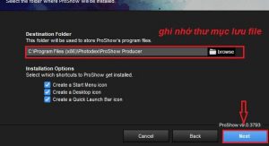 setup phần mềm thiết kế video