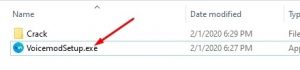 chạy file setup voicemod pro crack