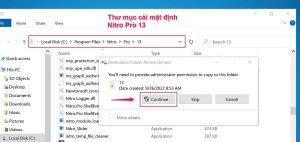dán file crack vào file cài đặt