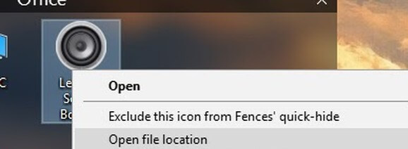 open file location
