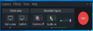 quay màn hình với camtasia 9 record video