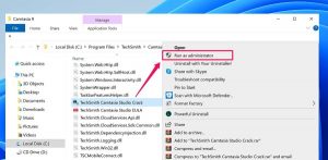 dùng run as administrator