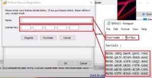 nhập serials key vào upgrade to recuva pro