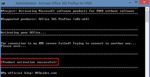crack office 365 với script active