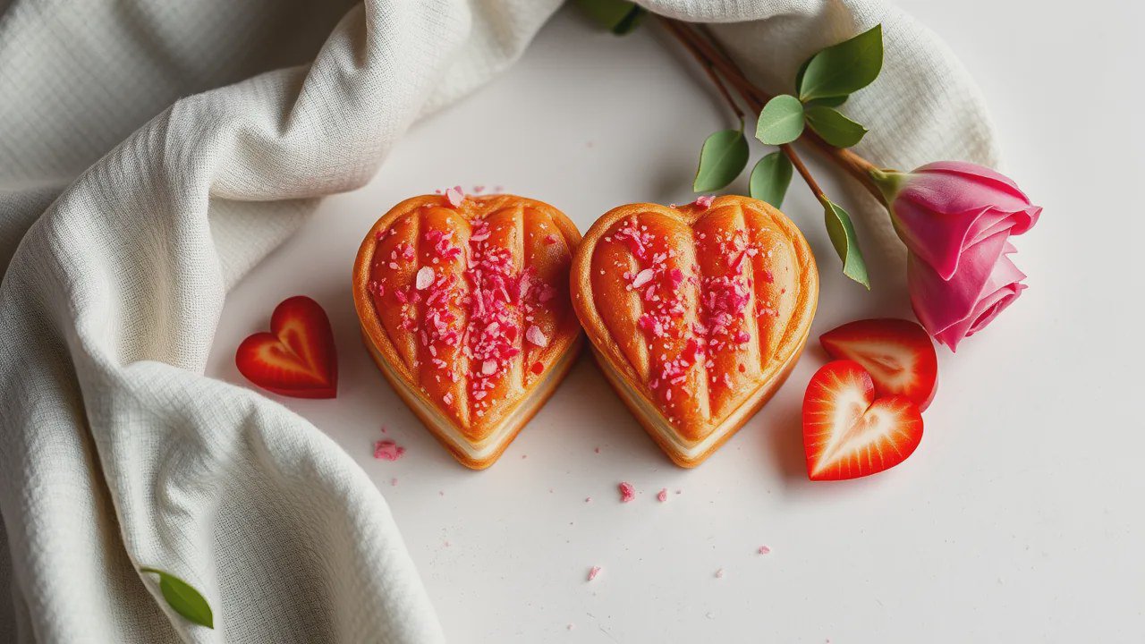 Bánh kem cho valentine in hình đôi: làm sao ra đúng ý
